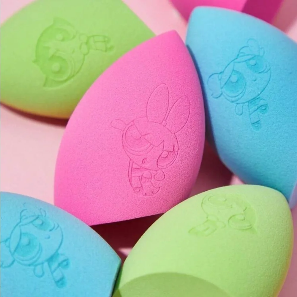 The Powerpuff Girls 3pcs Set Blossom, Bubbles, Buttercups makeup Sponge Set